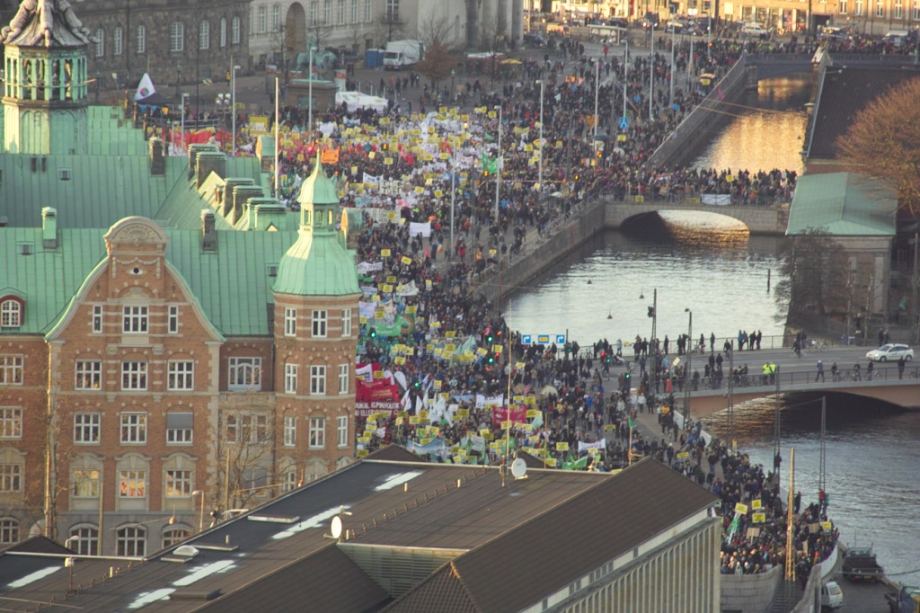 Christianhavn, protest chaos